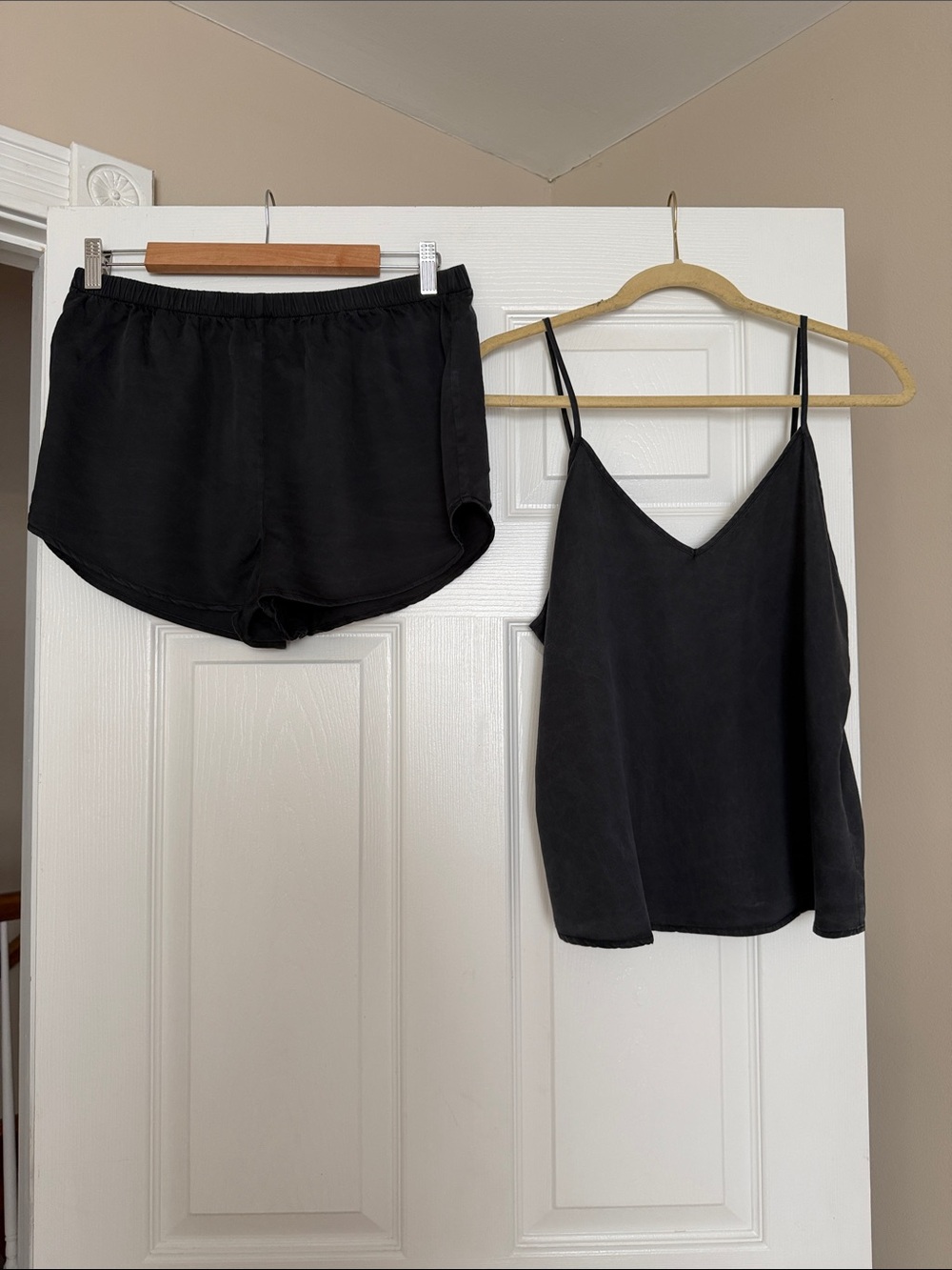 Ettitude Black Camisole & Shorts Set
